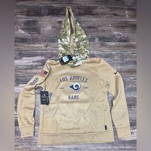 Nike Los Angeles Rams - Hoodie - Salute to Service Hoodie - Womens Medium - NWT